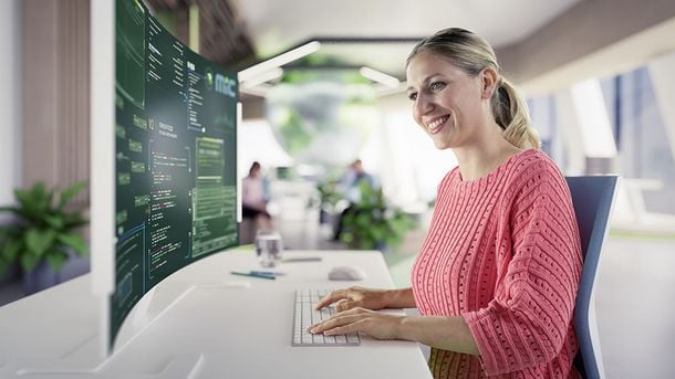 Woman in an office