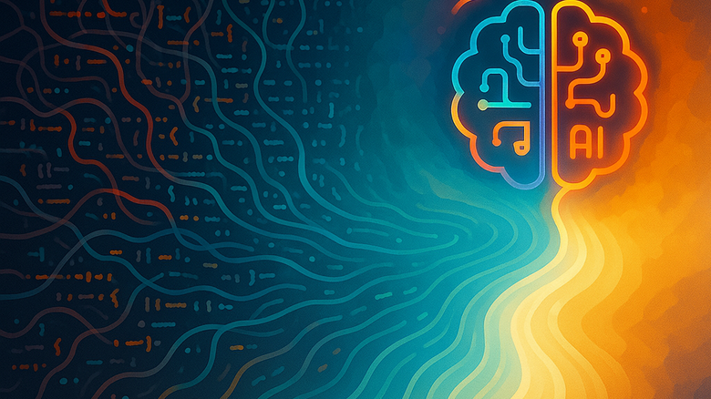 [Translate to Deutsch:] abstract code to clarity ai painting